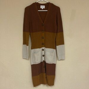 Olive & Oak womans Knit Button Down cardigan Sweater size M